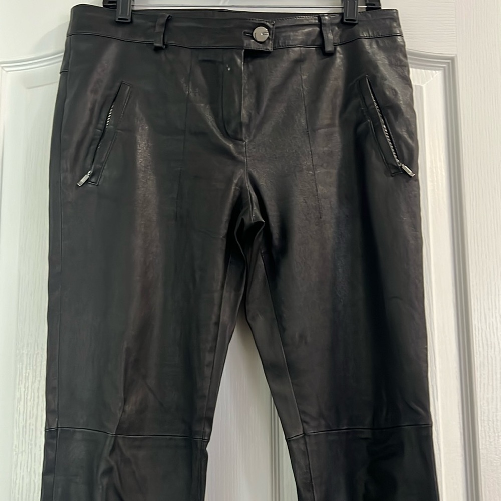 Escada leather pants
